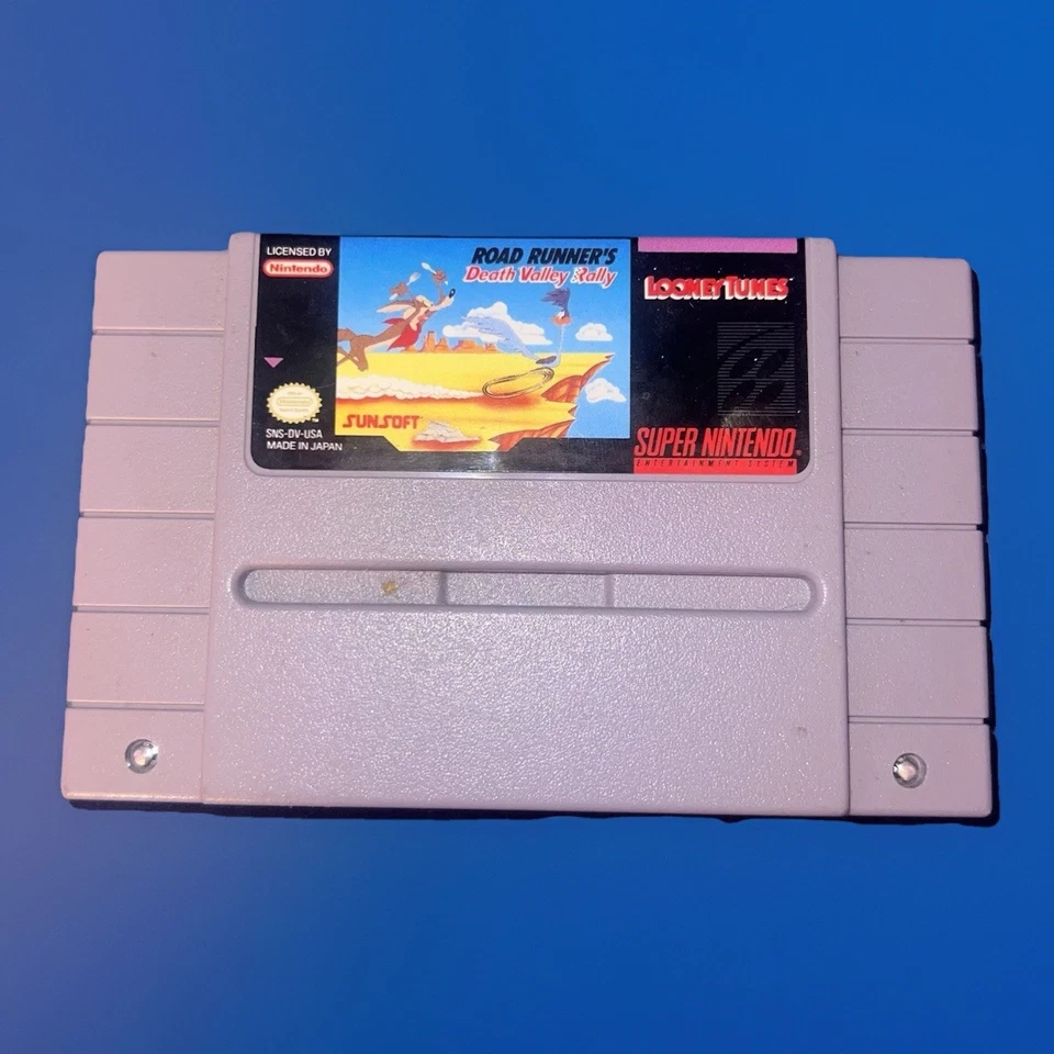 Road Runner's Death Valley Rally (Super Nintendo SNES, 1992) Game Cartridge - Image 1 of 1