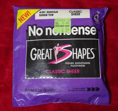 Pantimedias de colección sin tonterías grandes formas bronceado punta transparente reina Q NUEVAS NOS EE. UU. Foto 1 de 4