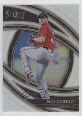 2020 Panini Select Premier White Prizm /50 Max Scherzer #151 - Image 1 of 2