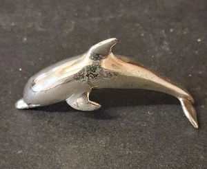 Vintage massive Silber Delfin Miniatur, gepunzt 925 Figur - Bild 1 von 8