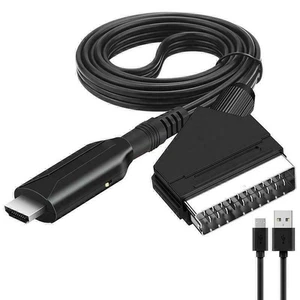 HDMI zu auf Scart Konverter Kabel Video Audio Adapter Wandler für HD TV DVD - Bild 1 von 7