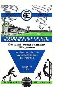 CHESTERFIELD v BRADFORD CITY 28th JANUARY 1967 - Picture 1 of 2