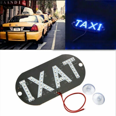 10pcs 12V TAXI Cab Windscreen Windshield LED Light Logo Car Brightness Lamp Bulb - Image 1 of 4