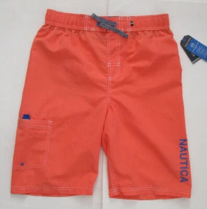 Nautica Boy's UV Protection Swimmig Boardshort, New Orange 50+ UPF Rating XL - Picture 1 of 5