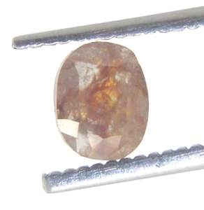 Diamante natural corte rosa color gris rojizo forma ovalada 0,91 quilates 6,58 x 5,16 x 2,73 mm - Imagen 1 de 22