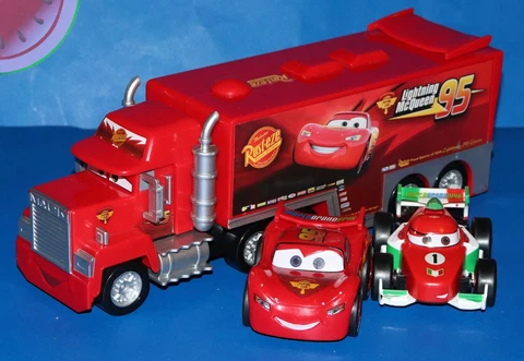 Disney Pixar CARS Toys Mack Hauler With Lightning McQueen & Francesco Bernoulli Cover