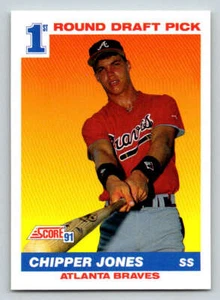 1991 Score #671 Chipper Jones RC (ref 203939) - Picture 1 of 2