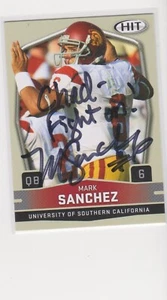 MARK SANCHEZ USC PERSONALIZED AUTOGRAPHED CARD WITH ENVELOPE THROUGH THE MAIL - Picture 1 of 1