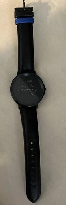 Ted Baker TE50657002 Black Leather Strap Quartz Mens Wristwatch Needs battery - Image 1 of 4