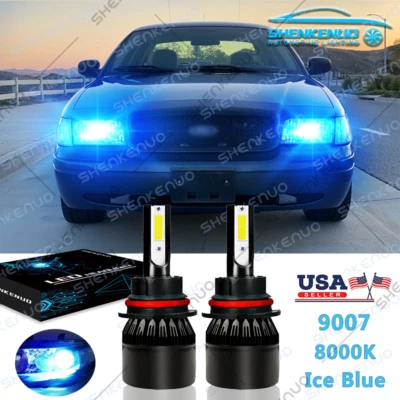 For FORD Crown Victoria 1999-2011 9007 HB5 8000K LED Headlight Bulbs Hi-Lo beam - Image 1 of 4