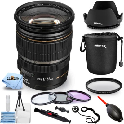 Canon EF-S 17-55mm f/2.8 IS USM Zoom Lens 1242B002 - Pro Filter Kit Bundle - Image 1 of 4