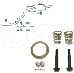 Honda Cr-V Mk2 2.0 Models 2001 To 07 Rear Back Box Silencer Exhaust Fitting Kit - Picture 1 of 3