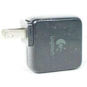 Genuine Logitech 100-240V Plug 5V 1A USB Wall Charger/Adapter Black Ipod Iphone - Picture 1 of 5