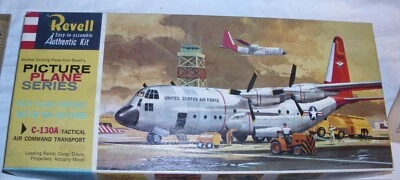 REVELL C-130A TACTICAL AIR COMMAND AIRCRAFT MODEL KIT 1960 1:144 BOXED H-183 - Image 1 of 4