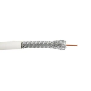 SCP RG6/UQ-P-SPL RG6 Quad Shield Plenum Cable CATV 18 AWG CCS 60% AL BRAID 1000' - Picture 1 of 2