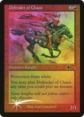 Urza's Legacy  MTG  FOIL  Defender of Chaos   Magic - Image 1 of 2
