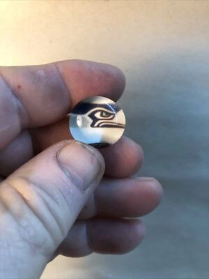 Seattle Seahawks ring adjustable glass cabochon  - Image 1 of 4