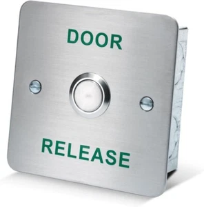 Interruptor pulsador redondo elevado redondo para acceso con botón de salida Amalocks DRB002F-DR - Imagen 1 de 2