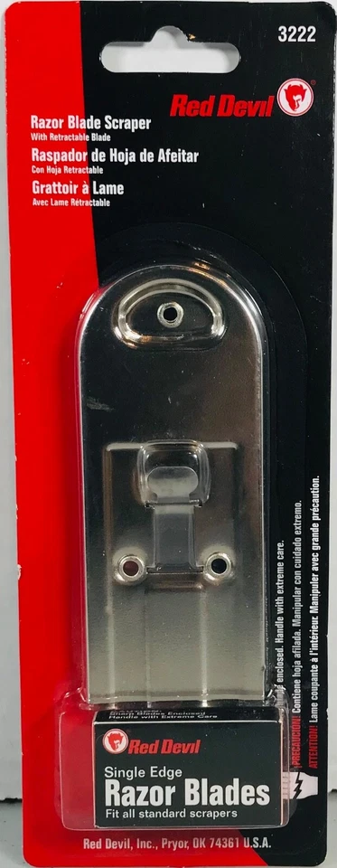 Red Devil Razor Blade Scraper w/ Razor Blades #3222, Vintage NIB - Image 1 of 4