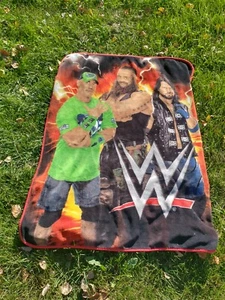 WWE Wrestling Plush Fleece Throw Gift Blanket John Cena, Roman Reigns, Champs - Picture 1 of 4