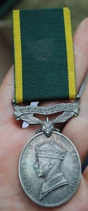 Northumberland fusiliers territorial medal - Picture 1 of 5