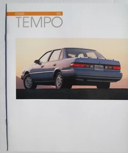 93 FORD TEMPO 1993 Dealer Sales Brochure Literature Booklet - Foto 1 di 4