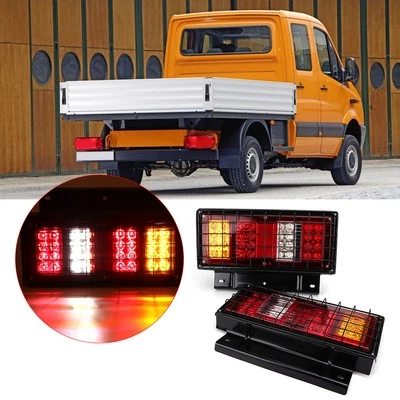 丨2pcs 12V 32LED Fanale Posteriore Impermeabile Super Luminoso Fanale Posteriore per Camion - Immagine 1 di 4