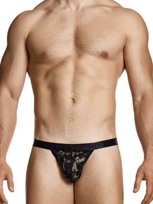 MODUS VIVENDI Floral Lace Men's Lingerie Thong - Image 1 of 4
