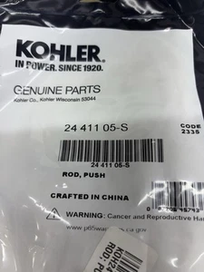 ORIGINAL KOHLER TEILENUMMER 24 411 05-S SCHUBSTANGE FÜR COMMAND PRO KOSTENLOSER VERSAND!!! - Bild 1 von 2