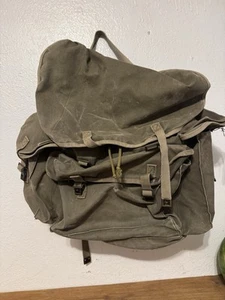 Vintage BackPack Military Made in Israel RARE IN GOOD SHAPE - Picture 1 of 17