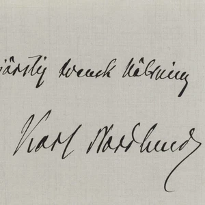 Autograph unbekannter vermutlich schwedischer Pädagoge um 1923 - Picture 1 of 2