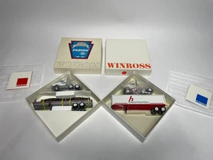 Dana Parish 1995 FLD120 Tractor FB Trailer W/ Channel Frames Diecast Winross Lot - Picture 1 of 16