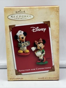 Hallmark Ornament Affection for Confections Mickey Minnie Mouse Baking Christmas - Picture 1 of 5