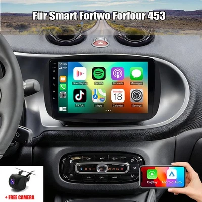 9" 64G Android 15 Autoradio Navi GPS BT Carplay Für Smart Fortwo Forfour 453 - Bild 1 von 4