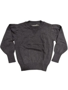 Coco Blanc Heather Blue Puff Sleeve Sweater Girl Size 8 - Picture 1 of 2