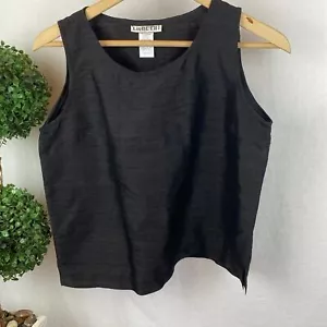 Lizbeth 100% Raw Silk Sleeveless Tank Top M - Picture 1 of 4
