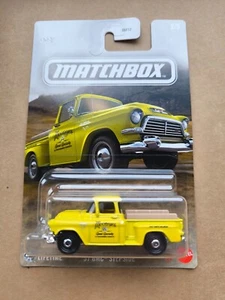 2025 MATCHBOX MBX 57 GMC STEPSIDE YELLOW MOONEYES 2/5 GGF12 - Picture 1 of 1
