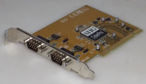 SIIG CyberPro PCI Dual Serial I/O V5.0 Card JJ-P02012-B (P054-Y2) RS-232 - Picture 1 of 5