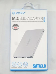 Orico MS2TS M.2 NGFF mSATA SSD Adapter 6Gbps 2.5" SATA 3.0 Grey Aluminum Case - Picture 1 of 5
