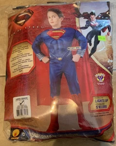 Superman Man of Steel Costume w/ Cape Boys Large 12-14 NEW in Retail Packaging - Picture 1 of 2