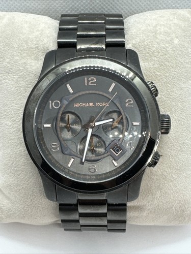 Michael Kors MK8347 Orologio da uomo nero acciaio inox quadrante analogico al quarzo JNA733