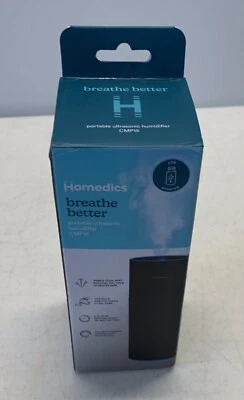 Homedics Portable Ultrasonic Humidifier Model # CMP15-BK Black Pre-Owned Mini - Image 1 of 4