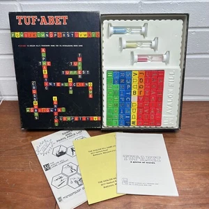 Tuf-Abet Interlocking Word Game Avalon Hill Bookcase Game 1969 Vintage - Picture 1 of 13