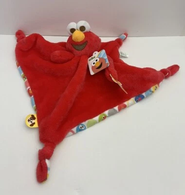 Sesame Street Elmo Lovey Baby Infant Nueva con Etiquetas Primera Manta Blanky con Soporte para Chupete Foto 1 de 4