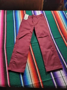 Vintage Wrangler Kids Burgundy Jeans Size 6 Regular - Picture 1 of 8