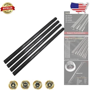 Glossy 330mm Carbon Fiber Tubes Set (4PCS) - Ideal Upgrade for Quadcopter Builds - Picture 1 of 11