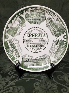 1891-1966 Ephrata Pennsylvania PA. 75th Diamond Jubilee Kettlesprings Ofenteller - Bild 1 von 12