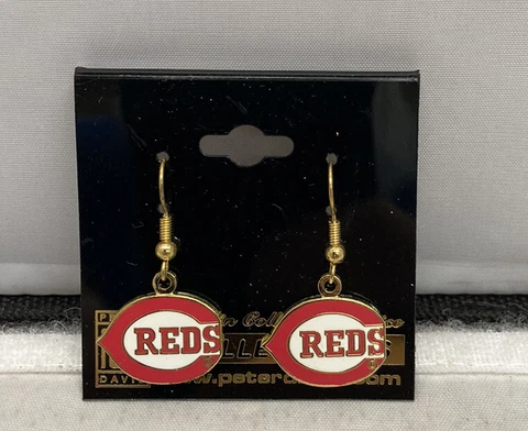 MLB Cincinnati Reds Baseball Team Logo Earrings Cover