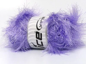 Long Eyelash 100gr Lilac 80990 Ice Yarns Extra Long Eyelash Yarn 100gr 76yds - Picture 1 of 4