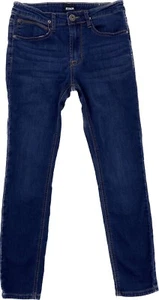 Hudson Jeans Girls Size 14 Blue Denim Straight Size Dark Wash Whiskers - Picture 1 of 11